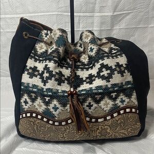 Myra Minth - Bohemian Black and Brown Women's Bag